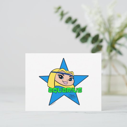 Carte postale Aquarius (Debout devant)