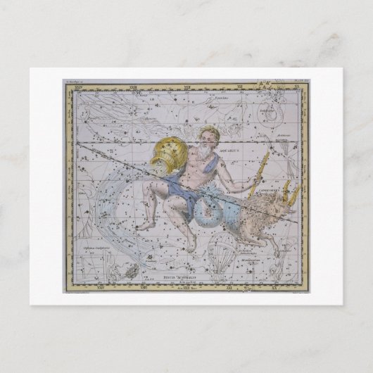 Carte Postale Aquarius et Capricorn, de "A Celestial Atlas", (Devant)