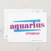 Carte Postale Aquarius Purple (Devant / Derrière)