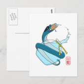 Carte Postale Aquarius/Serpent (Devant / Derrière)