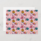 Carte Postale Aquatic animals | ocean underwlife 3 (Devant / Derrière)