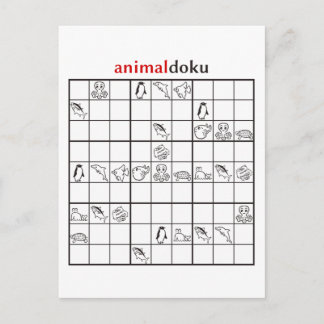 Carte Postale aquatique animaldoku