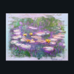 Carte Postale ** AR23 Monet Lily Pads Étang Ancien Poste D'Écrit<br><div class="desc">POSTCARD POST CARD ) Classic Monet avec Old faux Gold Handwriting et un arrière - plan Rainbow Pastel subtil. L'arrière - plan est de couleur pastel douce et arc-en-ciel. Élégante Élégante Femme Romantique Éphémère Florale Peinture Artistique Unique Créatif Moderne et Romantique Vintage Vieux (RECHERCHE AR23 pour des modèles similaires) Le...</div>