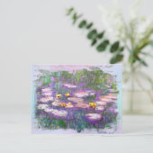 Carte Postale ** AR23 Monet Lily Pads Étang Ancien Poste D'Écrit (Debout devant)