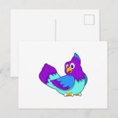 Carte Postale Ara bleu (Devant / Derrière)