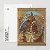 Carte Postale Arab et son cheval par Dinet (Devant / Derrière)