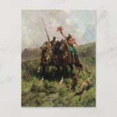 Carte Postale Arabes avec un faucon (Devant)