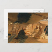 Carte Postale Arabes dans le désert, 1871 (Devant / Derrière)