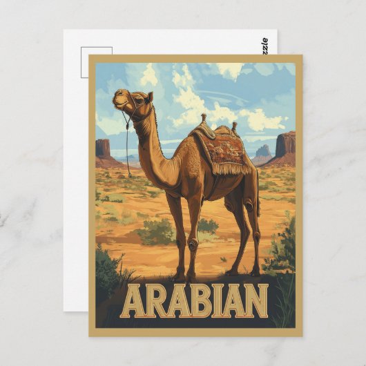 Carte Postale Arabian Desert Adventure - Camel (Devant / Derrière)