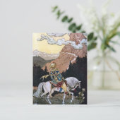 Carte Postale Arabian Nights Chevalier Prince sur Cheval Blanc (Debout devant)
