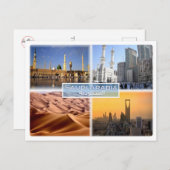 Carte Postale Arabie saoudite - Mosquée - Mecque - Rub Al Khali  (Devant / Derrière)