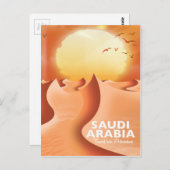 Carte Postale Arabie Saoudite par avion (Devant / Derrière)