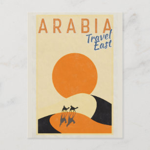 Carte Postale Arabie vintage Voyage Est