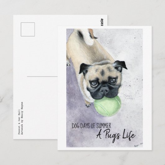 Carte Postale Arachide et son bal (Devant / Derrière)