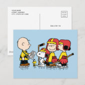 Carte Postale Arachides | Entraîneur de hockey Charlie Brown (Devant / Derrière)