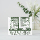 Carte Postale Arachne contre Athena (Debout devant)