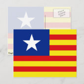 Carte Postale Aragon, drapeau de la Corée du Sud (Devant / Derrière)