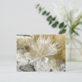 Carte Postale Aragonite et quartz (Debout devant)