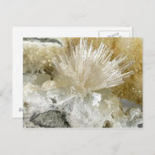 Carte Postale Aragonite et quartz (Devant / Derrière)