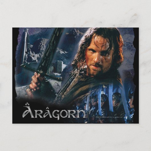 Carte Postale Aragorn Avec Armée (Devant)