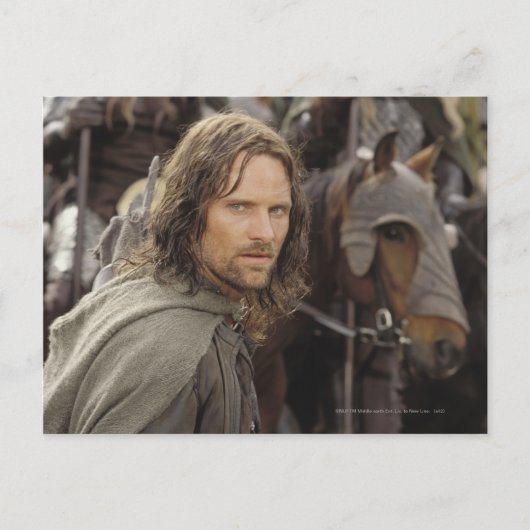 Carte Postale Aragorn avec cheval (Devant)