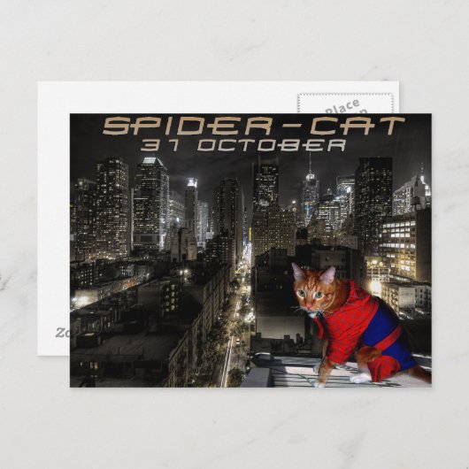 Carte Postale araignée (Devant / Derrière)