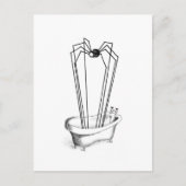 Carte Postale Araignée dans le bain (Devant)