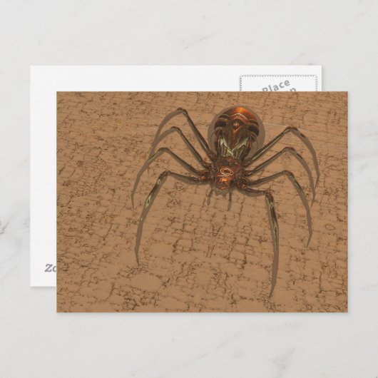 Carte Postale Araignée d'or (Devant / Derrière)