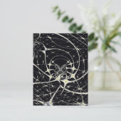 Carte Postale Araignée dorée Abstraite (Debout devant)