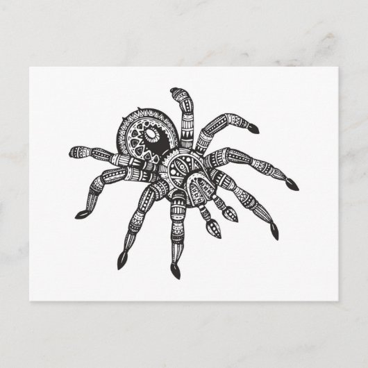 Carte Postale Araignée inspirée (Devant)