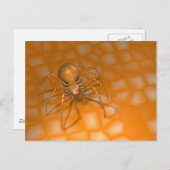 Carte Postale Araignée orange (Devant / Derrière)