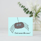 Carte Postale Araignée qui gratte (Debout devant)