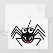 Carte Postale Araignée souriante (Devant / Derrière)