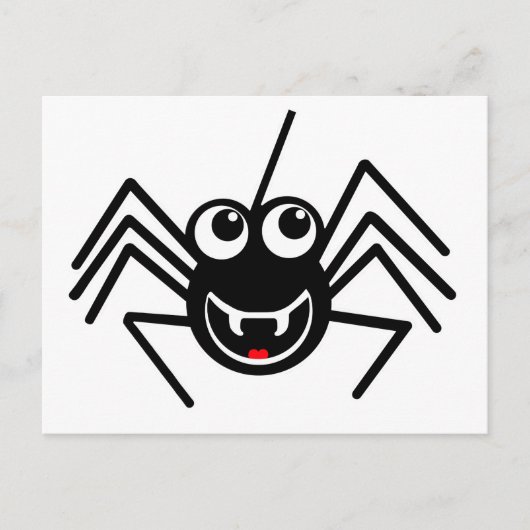 Carte Postale Araignée souriante (Devant)