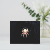 Carte Postale Araignée Tisserande Orange (Debout devant)