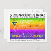 Carte postale Araignées et serpent Halloween Marti (Devant / Derrière)