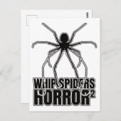 Carte Postale Araignées Whip Scorpion Amblypygi - Entomologie (Devant / Derrière)