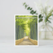 Carte Postale Arashiyama Bamboo Grove Japon Voyage (Debout devant)