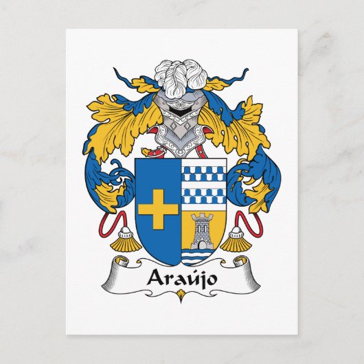 Carte Postale Araujo Family Crest (Devant)