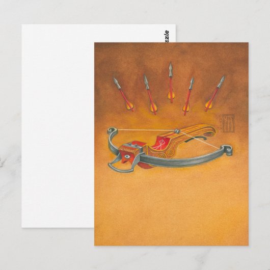 Carte Postale Arbalète de confiance (Devant / Derrière)