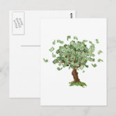 Carte Postale Arborescence d'économies d'argent (Devant / Derrière)