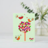 Carte Postale Arborescence des boutons orange (Debout devant)