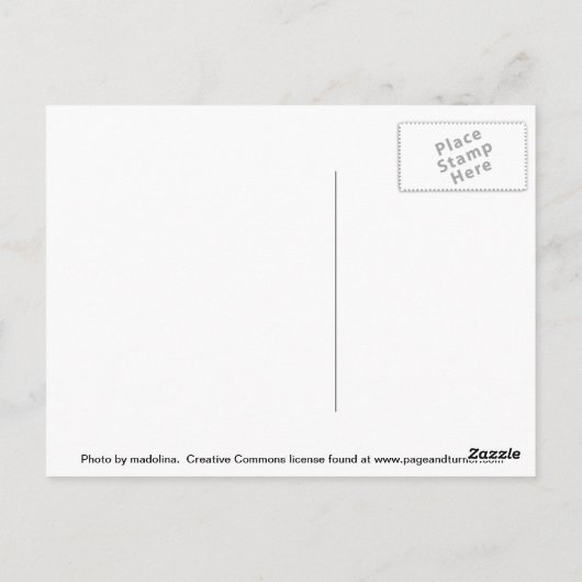 Carte Postale Arbre (Dos)