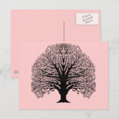 Carte Postale Arbre à branches noires (Devant / Derrière)