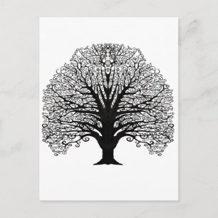 Carte Postale Arbre à branches noires
