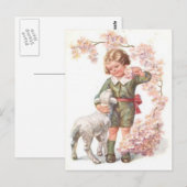 Carte Postale Arbre à cerises lamb victorien (Devant / Derrière)