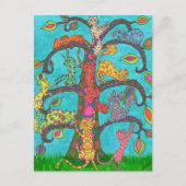 Carte Postale Arbre à chat (Devant)