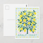 Carte Postale Arbre à citron en Amalfi Italie (Devant / Derrière)