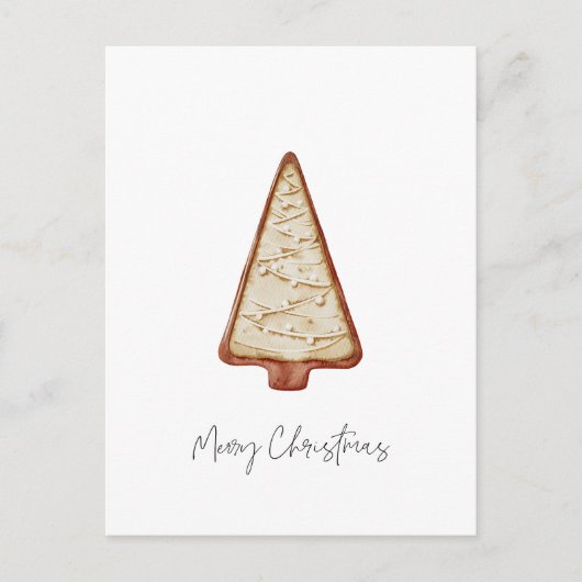 Carte Postale Arbre à cookies de Noël (Devant)