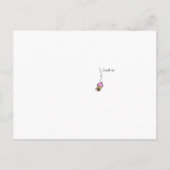 Carte Postale Arbre à cupcake de Whimsical avec Aquarelle d'oise (Dos)